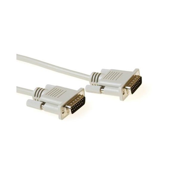 ACT 1.8 metre Serial 1:1 connection cable 15 pin D-sub male - 15 pin D-sub male