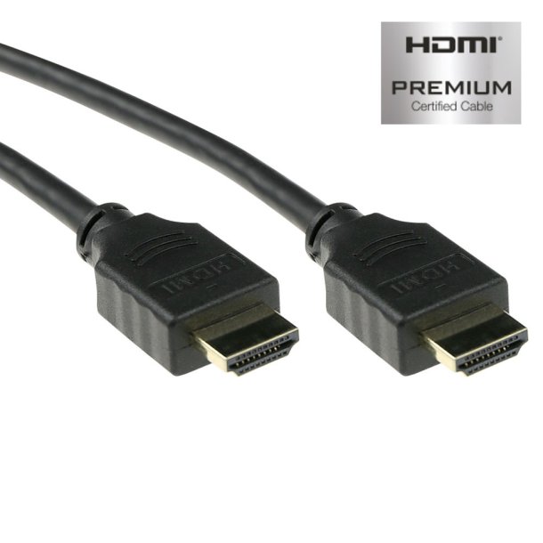 ACT 0.5 meter HDMI High Speed Ethernet premium certified cable HDMI-A male - HDMI-A male