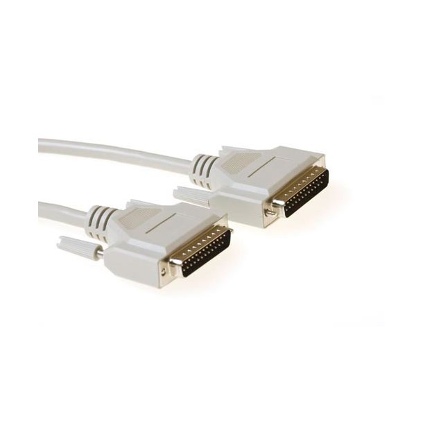 ACT 1.8 metre Serial 1:1 connection cable 25 pin D-sub male - 25 pin D-sub male