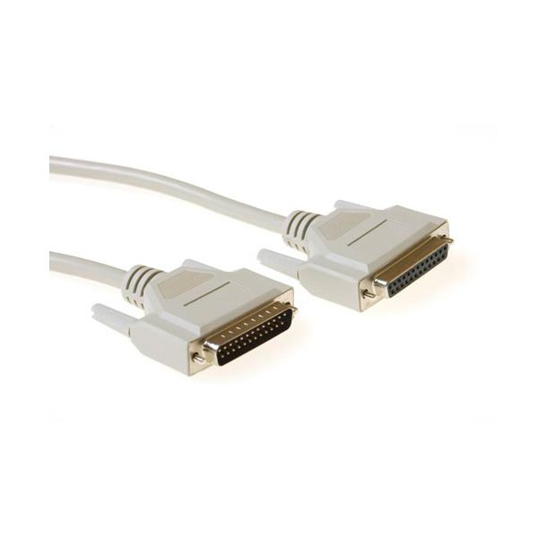 ACT 1.8 metre Serial 1:1 connection cable 25 pin D-sub male - 25 pin D-sub female