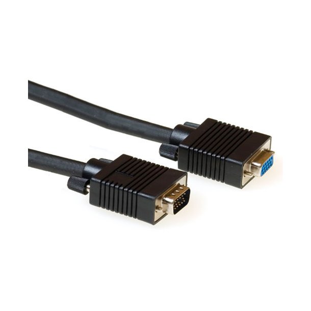 ACT 50 cm High Performance VGA extension cable male-female black