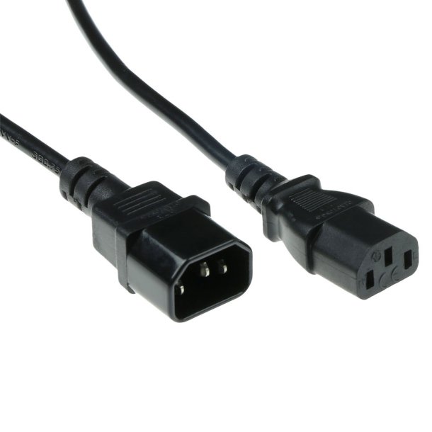 ACT POWERCORD C13-C14 BLACK  5.00M