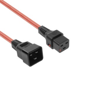 ACT Powercord C19 IEC Lock - C20 red 2 m, PC1402