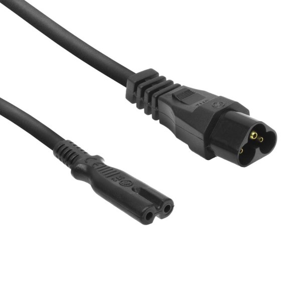 ACT Powercord C6 - C7 black 0.2 m