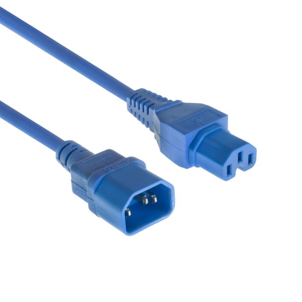 ACT Powercord C14 - C15 blue 0.6 m