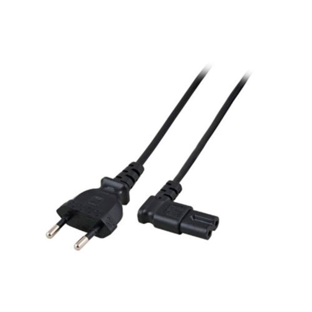 ACT Powercord Euro male - C7 female (angled left/right) black 1 m