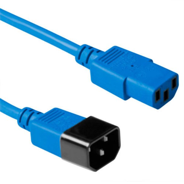 ACT Powercord C13 - C14 blue 0.3 m