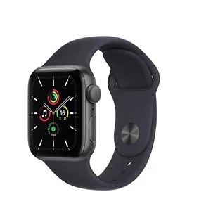 APPLE WATCH SE GPS, 40MM SPACE GREY ALUMINIUM CASE WITH MIDNIGHT SPORT BAND - REGULAR