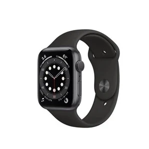 Apple Watch Series 6 GPS 44mm Space Gray Aluminium Case with Black Sport Band