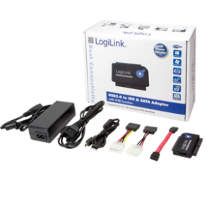 LogiLink® Adapter USB 2.0 to 2.5 + 3.5 Zoll IDE + SATA HDD OTB