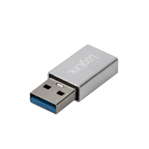 USB 3.2 Gen1 Type-C adapter, USB-A/M to USB-C/F, silver