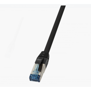 Cat.6A S/FTP, PUR patch cable, 10G, 50m, black