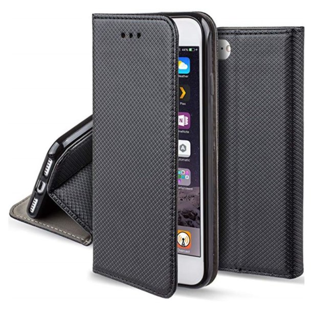 Iphone 11 Pro Max cover - flip med magnet - sort