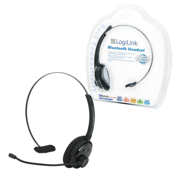 Bluetooth Headset Mono med bjle