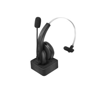 LogiLink Bluetooth mono headset with charging stand, microphone