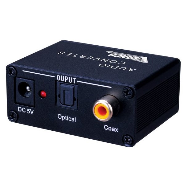 Vanco Digital Audio Converter with Dual Outputs - Optisk / Coax