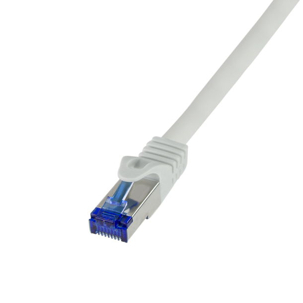 Patch cable Ultraflex, Cat.6A, S/FTP, grey, 50 m