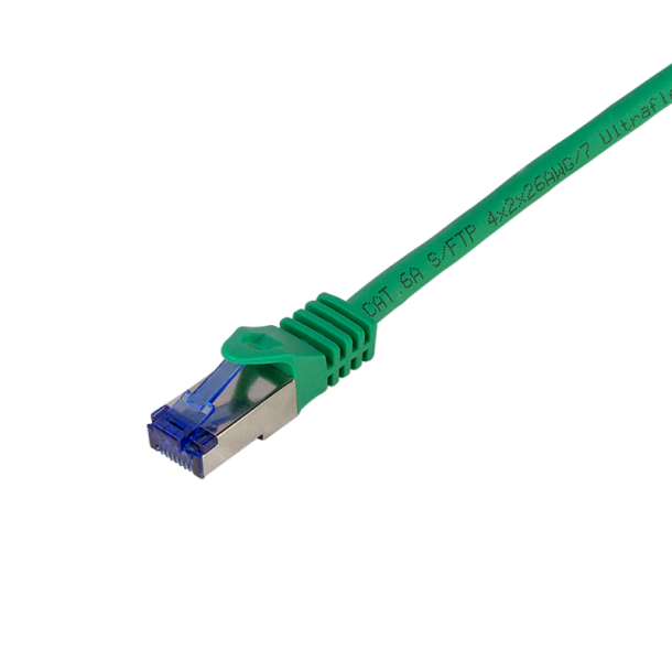 Patch cable Ultraflex, Cat.6A, S/FTP, green, 1.5 m