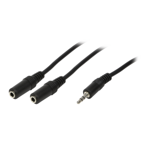 LogiLink Headset splitter - Mini jack - 1 x M - 2 x F