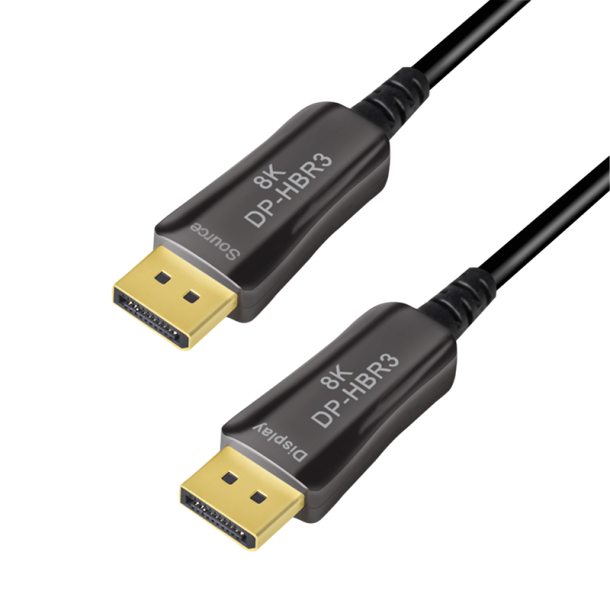 DisplayPort cable, DP/M to DP/M, 8K/60 Hz, AOC, black, 20 m