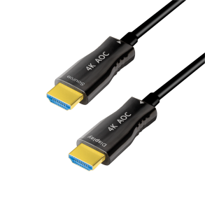 HDMI cable, A/M to A/M, 4K/60 Hz, AOC, black, 20 m