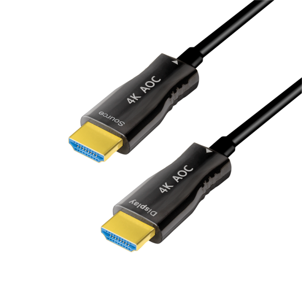 HDMI cable, A/M to A/M, 4K/60 Hz, AOC, black, 20 m