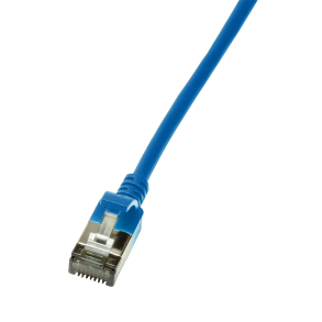 CAT.6A patch cable Ultraflex SlimLine, blue 5.0m