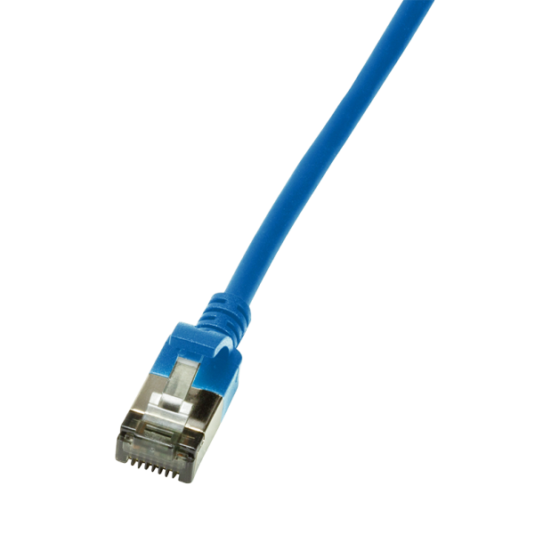 CAT.6A patch cable Ultraflex SlimLine, blue 5.0m