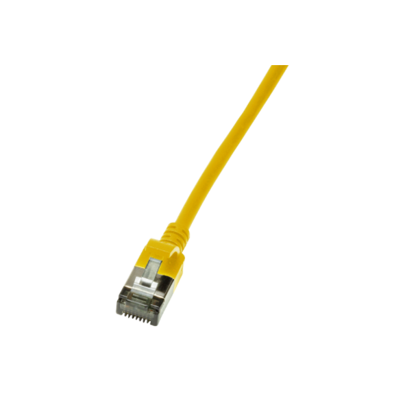 CAT.6A patch cable Ultraflex SlimLine, yellow, 5.0m