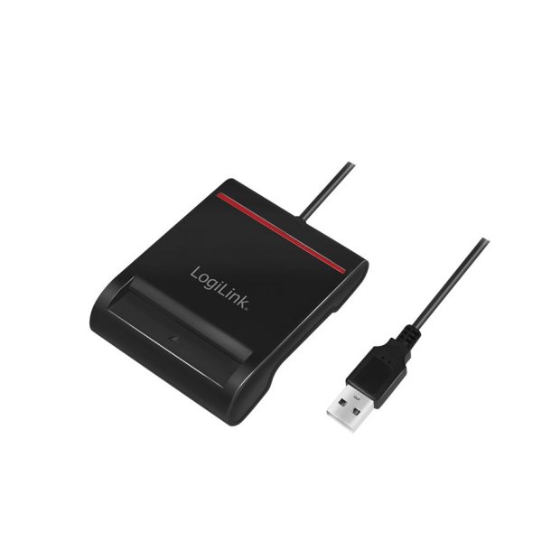 LogiLink USB 2.0 smart ID cardreader, black