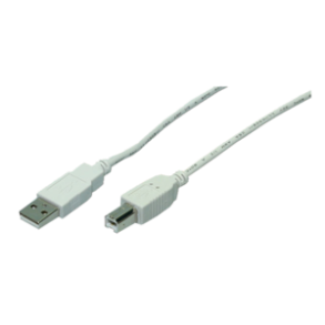 LogiLink USB 2,0 Cable  A/B, grey, 3,00M