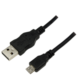 LogiLink USB 2,0 Cable, A/M to Micro B/M, black, 1,8m