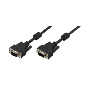 VGA Cable, 2x male, 3+7, double shielded, 3,0M SORT