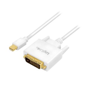 Mini DisplayPort to DVI, white, 1.8m
