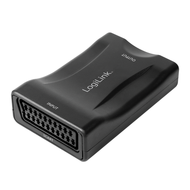 LogiLink Video converter, Scart/F to HDMI-A/F, 1080p, black