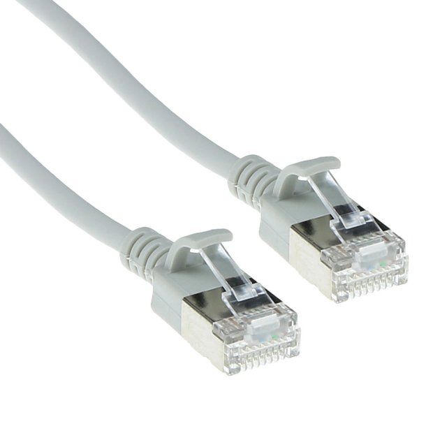 ACT CAT6A U/FTP SLIMLINE GY 0.5M