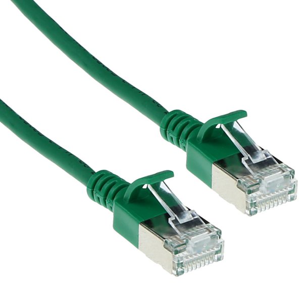 ACT CAT6A U/FTP SLIMLINE GN 0.5M