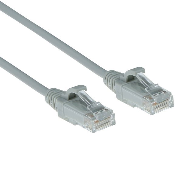 ACT CAT6 U/UTP SLIMLINE GY 0.5M