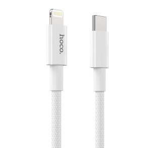 HOCO USB-C to Lightning 8-pin Power Delivery Fast Charge PD20W - white - 1 m