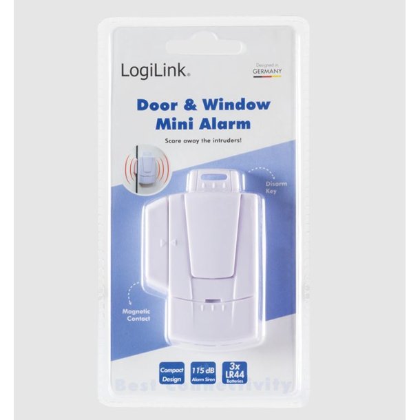 LogiLink® Mini Door- and Window Alarm, White