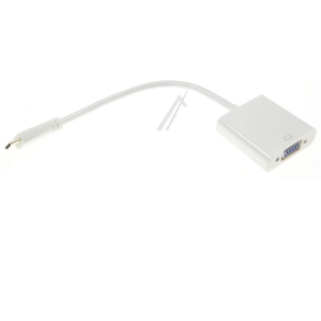 ADAPTER HDMI-MINI C HAN > VGA HUN, HVID (G230064) 10 cm