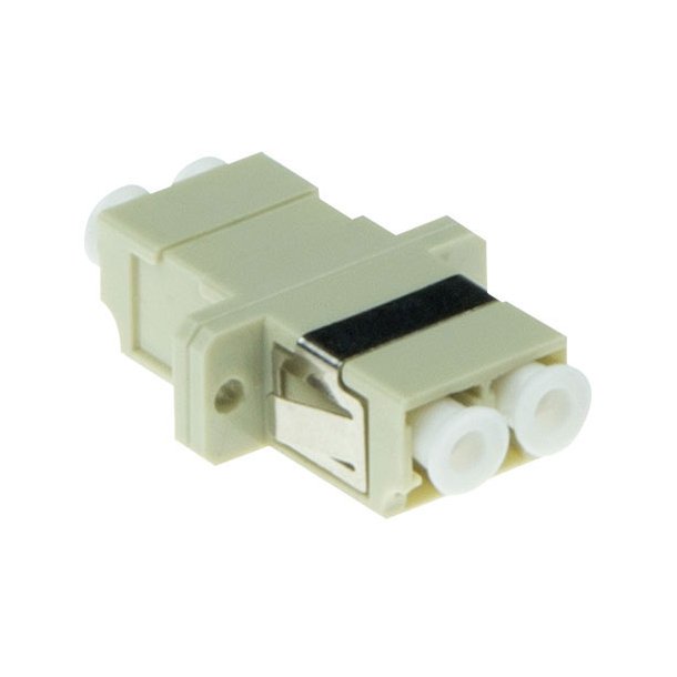 ACT Fiber optic LC duplex adapter multimode OM1/OM2 flange