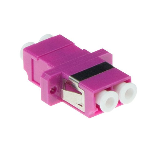 ACT Fiber optic LC-LC duplex adapter multimode OM4