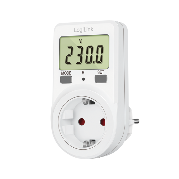 Energy cost meter, white