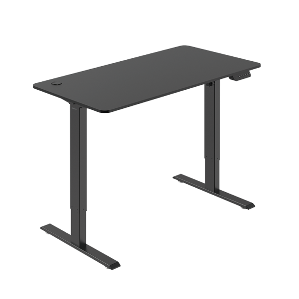 Electrically adjustable sit-stand desk, 1 motor, 720-1140 mm, black