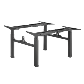 LogiLink Electric adjustable double workstation table frame, 4 motors, black