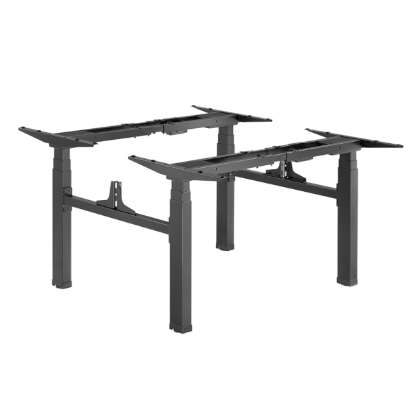 LogiLink Electric adjustable double workstation table frame, 4 motors, black