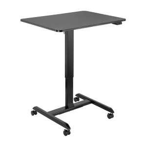 LogiLink Electrically adjustable sit-stand workstation, 1 motor, rollable, black