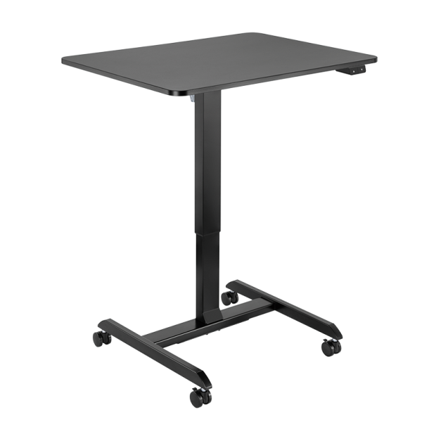 LogiLink Electrically adjustable sit-stand workstation, 1 motor, rollable, black