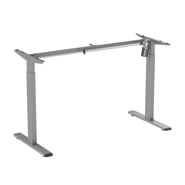 LogiLink Electrically adjustable sit-stand desk frame, 1 motor, 710-1190 mm, grey